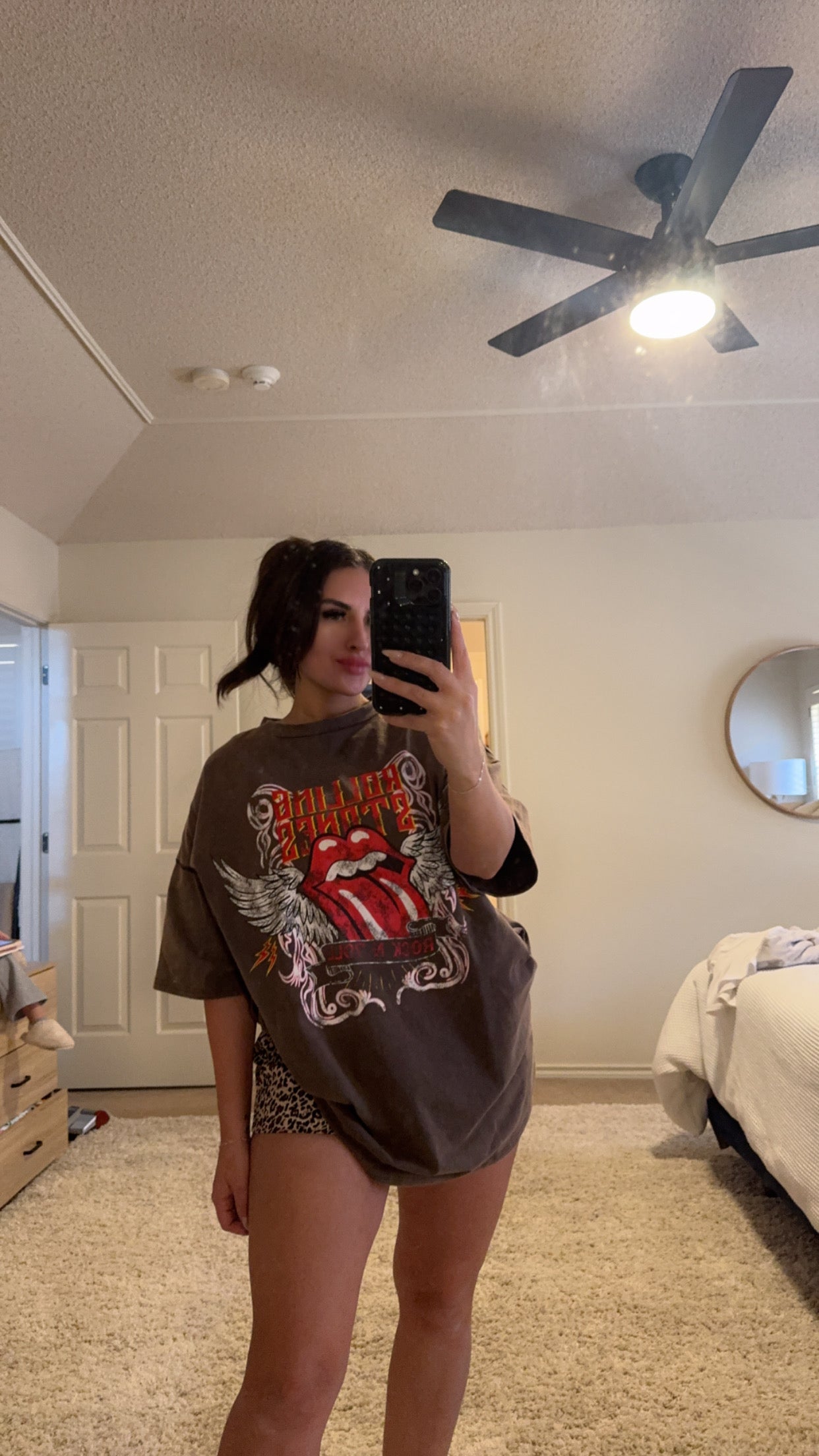 rolling stones oversized tee