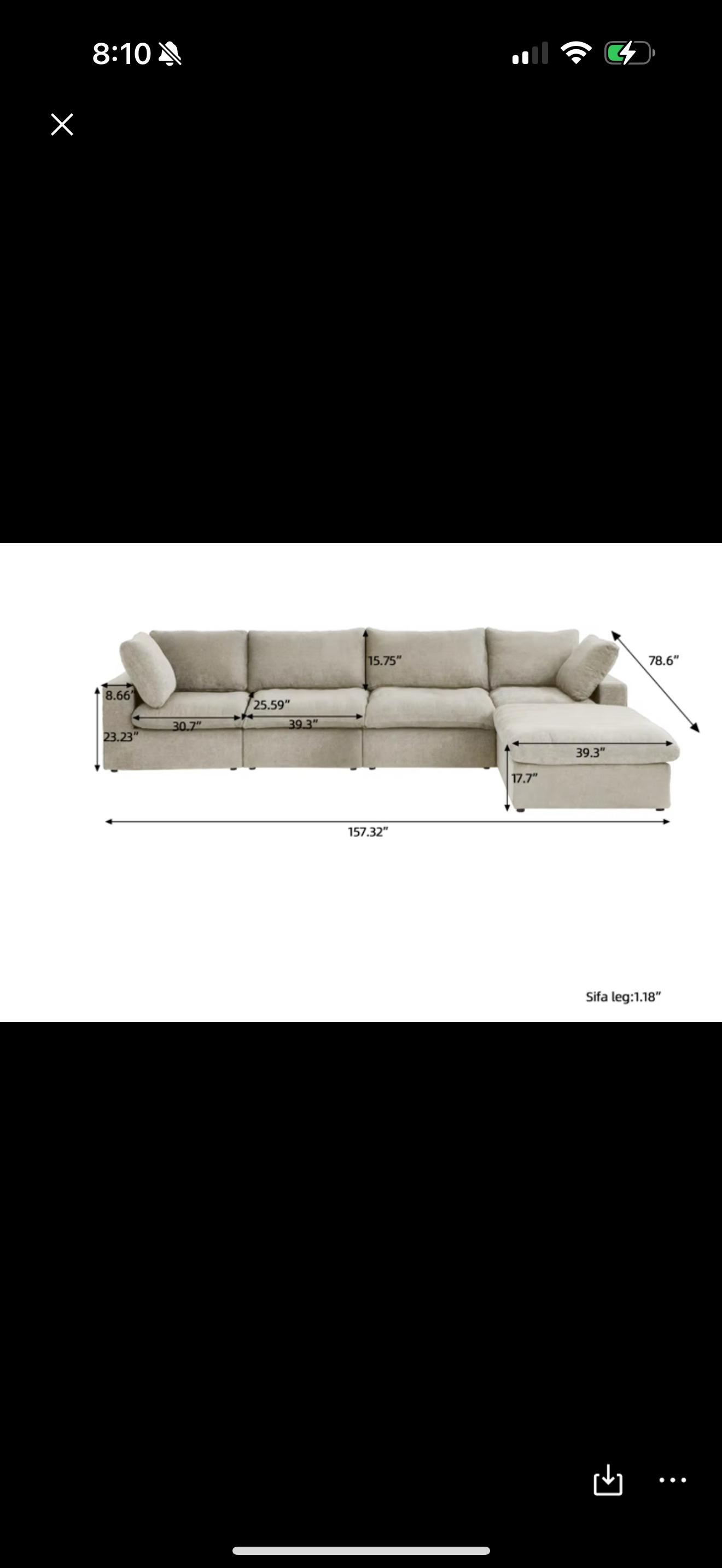 4 seater with ottoman