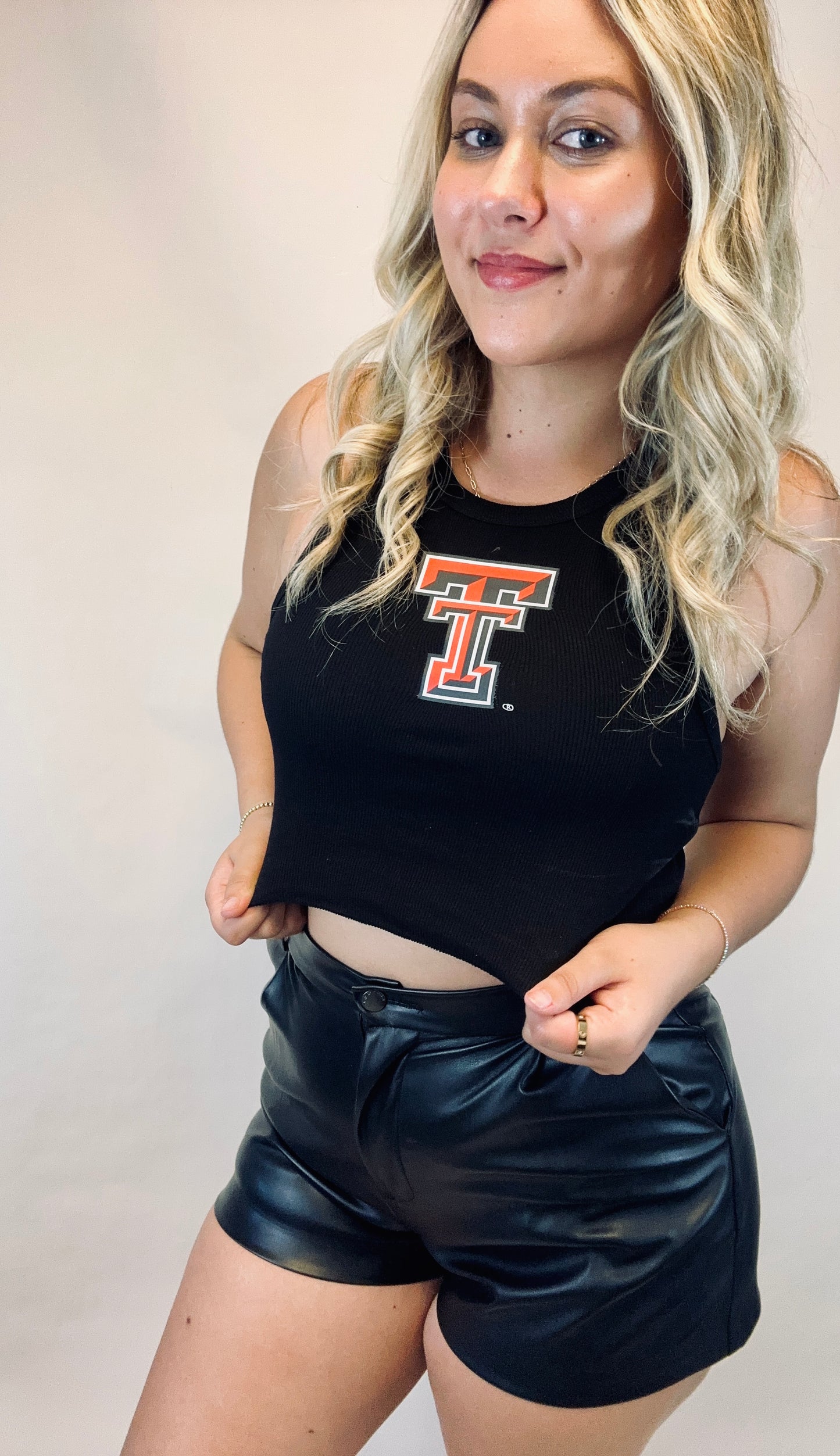 Ribbed Texas Tech Tank