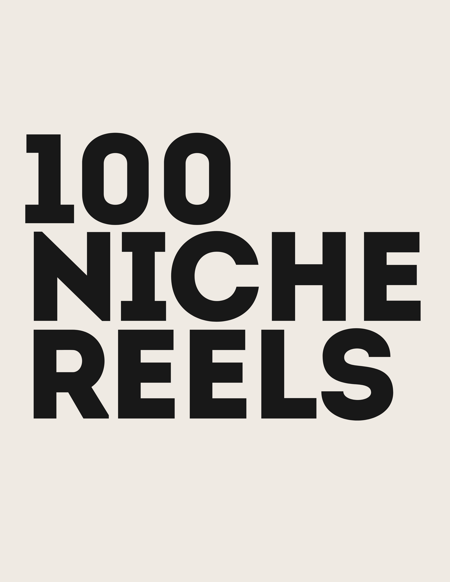 100 Niche Reels 1.0 - Digital Download