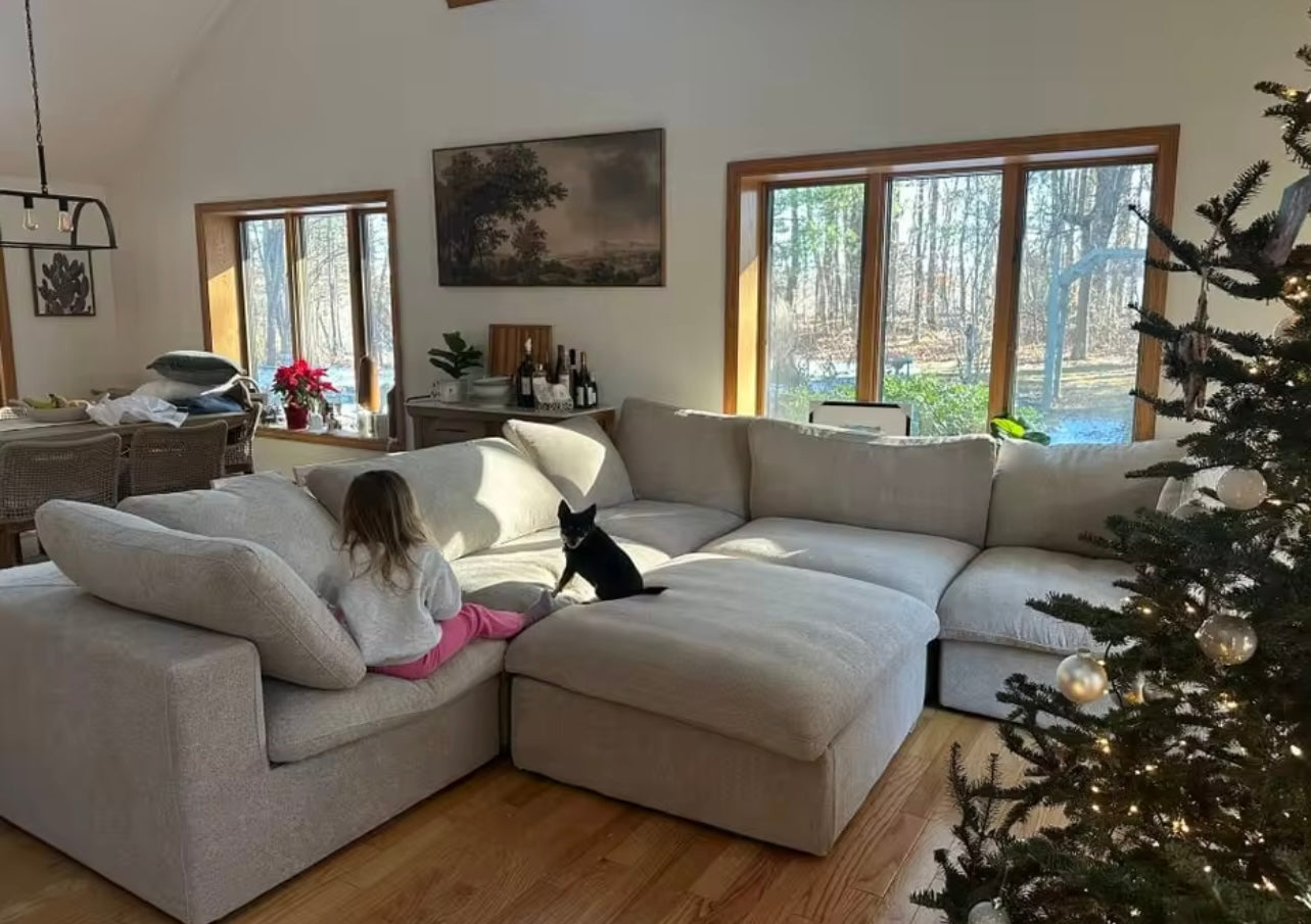 4 seater with ottoman