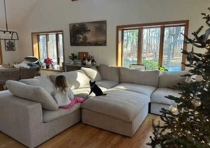 4 seater with ottoman