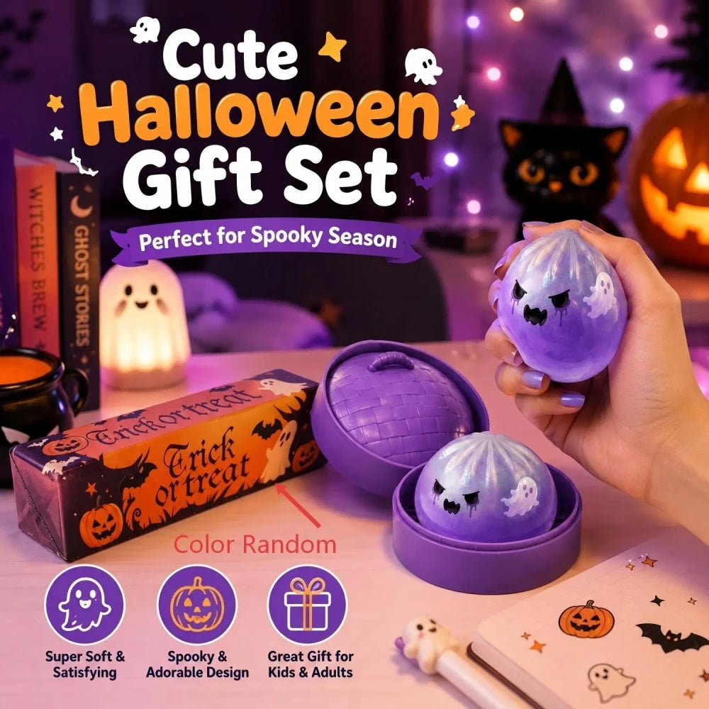 Halloween Ghost Baozi Squishy Toy