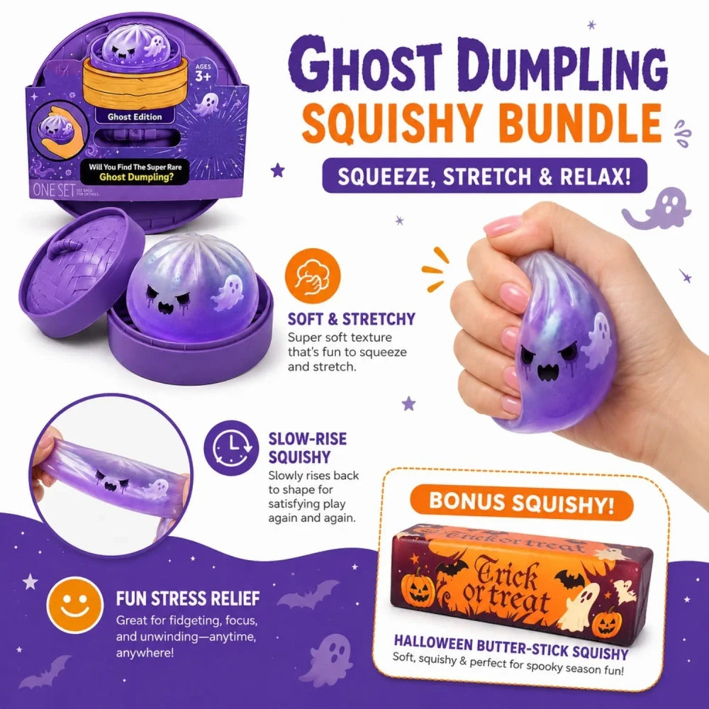 Halloween Ghost Baozi Squishy Toy