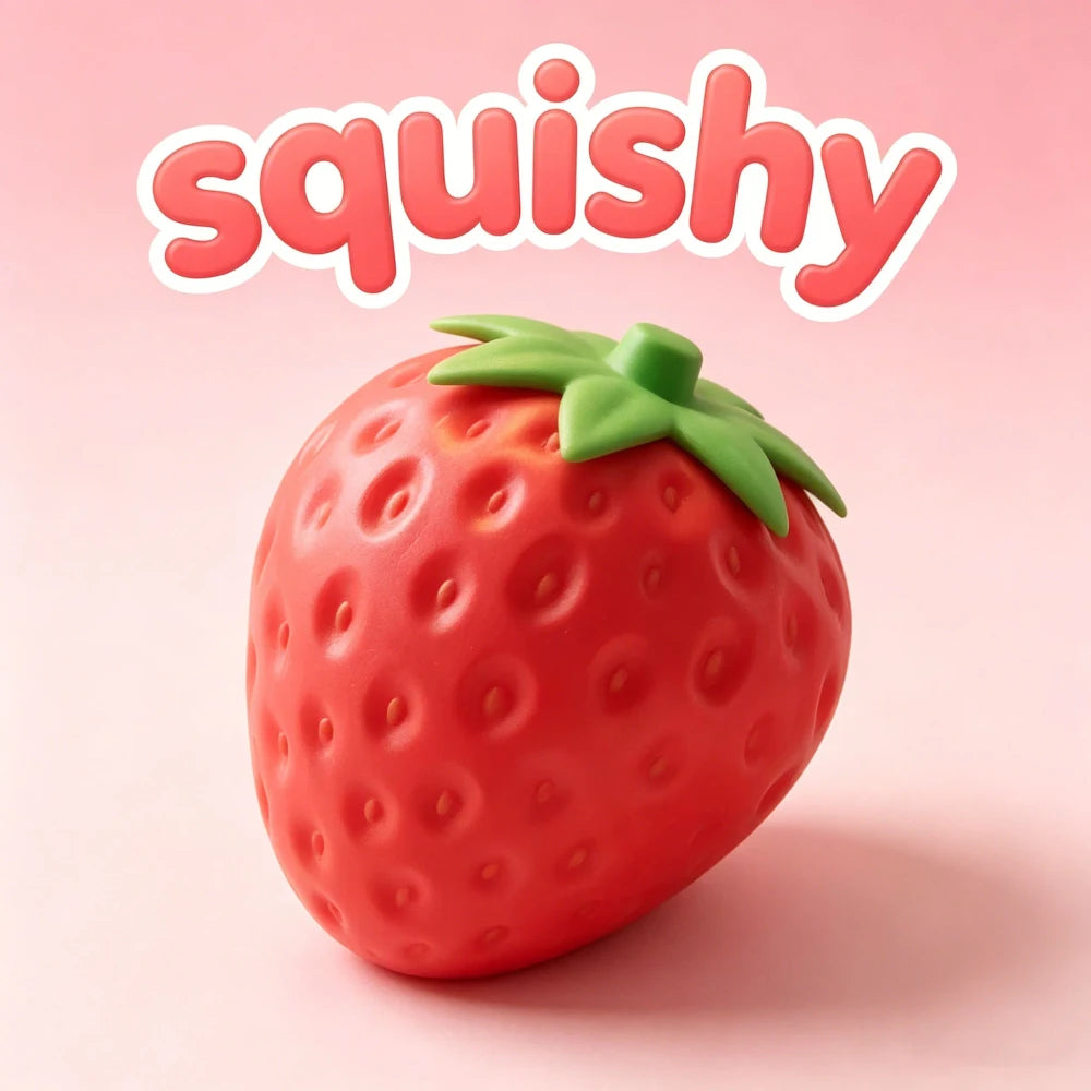 Jumbo Strawberry Stress Relief Squishy