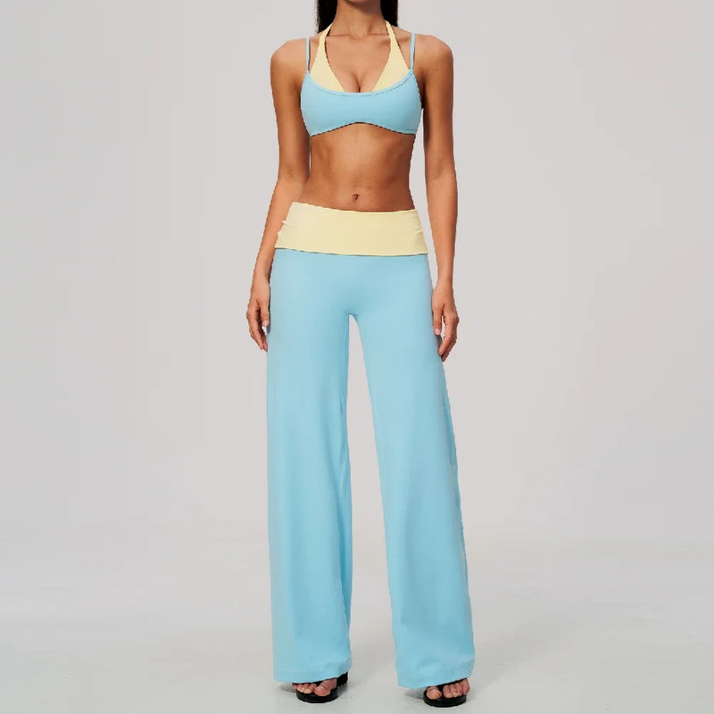 Contrast Color Yoga Tracksuit