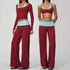 Contrast Color Yoga Tracksuit