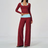 Contrast Color Yoga Tracksuit