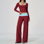Contrast Color Yoga Tracksuit