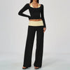 Contrast Color Yoga Tracksuit
