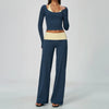 Contrast Color Yoga Tracksuit