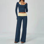 Contrast Color Yoga Tracksuit