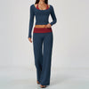 Contrast Color Yoga Tracksuit