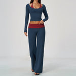 Contrast Color Yoga Tracksuit