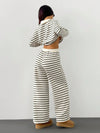 Striped Knit Loungewear Set