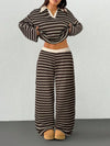 Striped Knit Loungewear Set