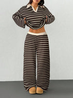 Striped Knit Loungewear Set