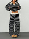 Striped Knit Loungewear Set