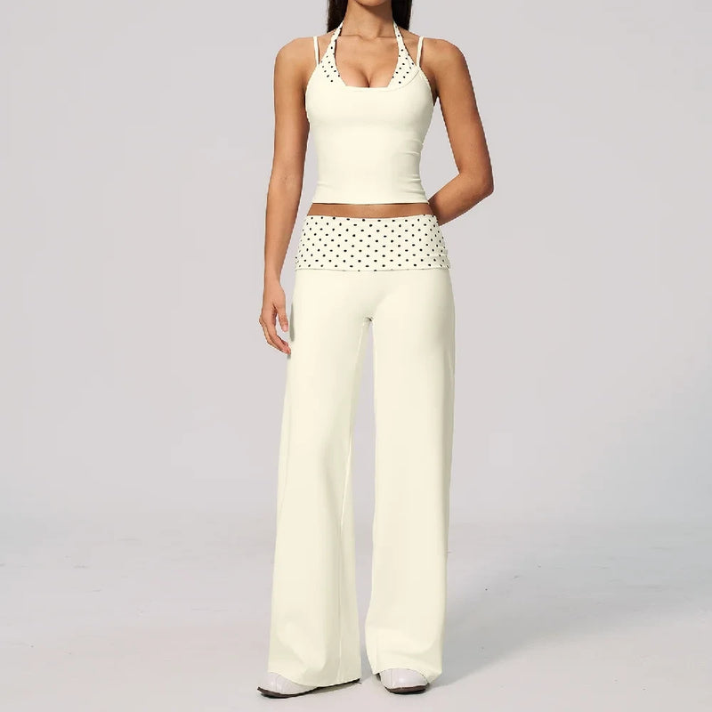 Polka Dot Matching Yoga Set
