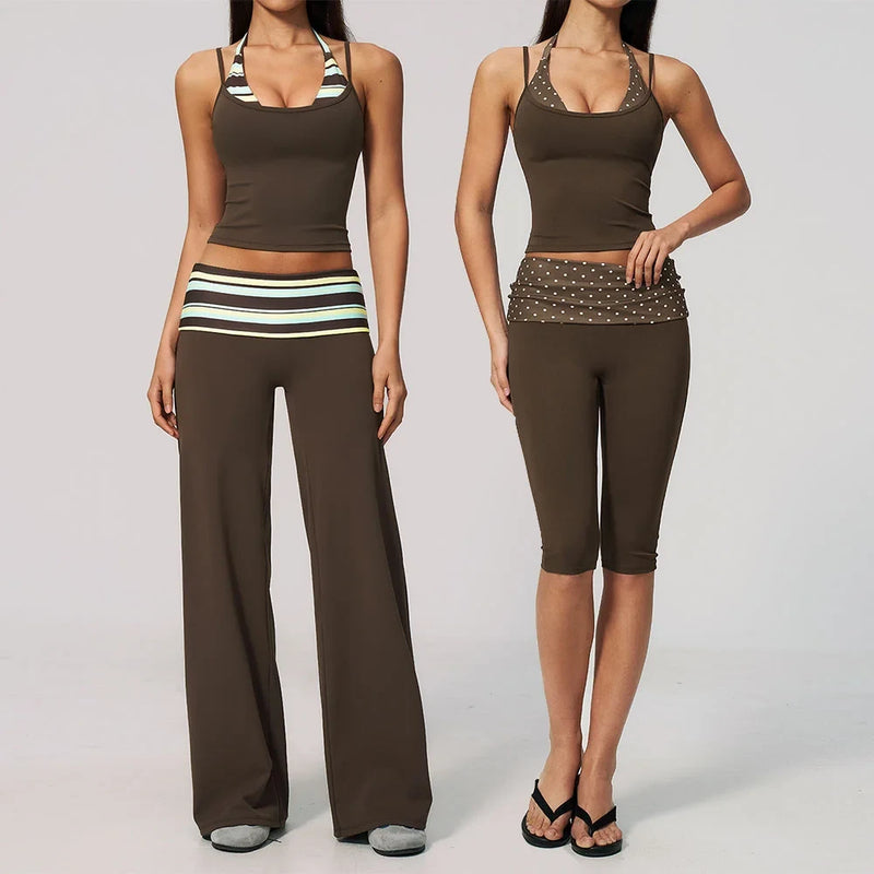 Polka Dot Matching Yoga Set