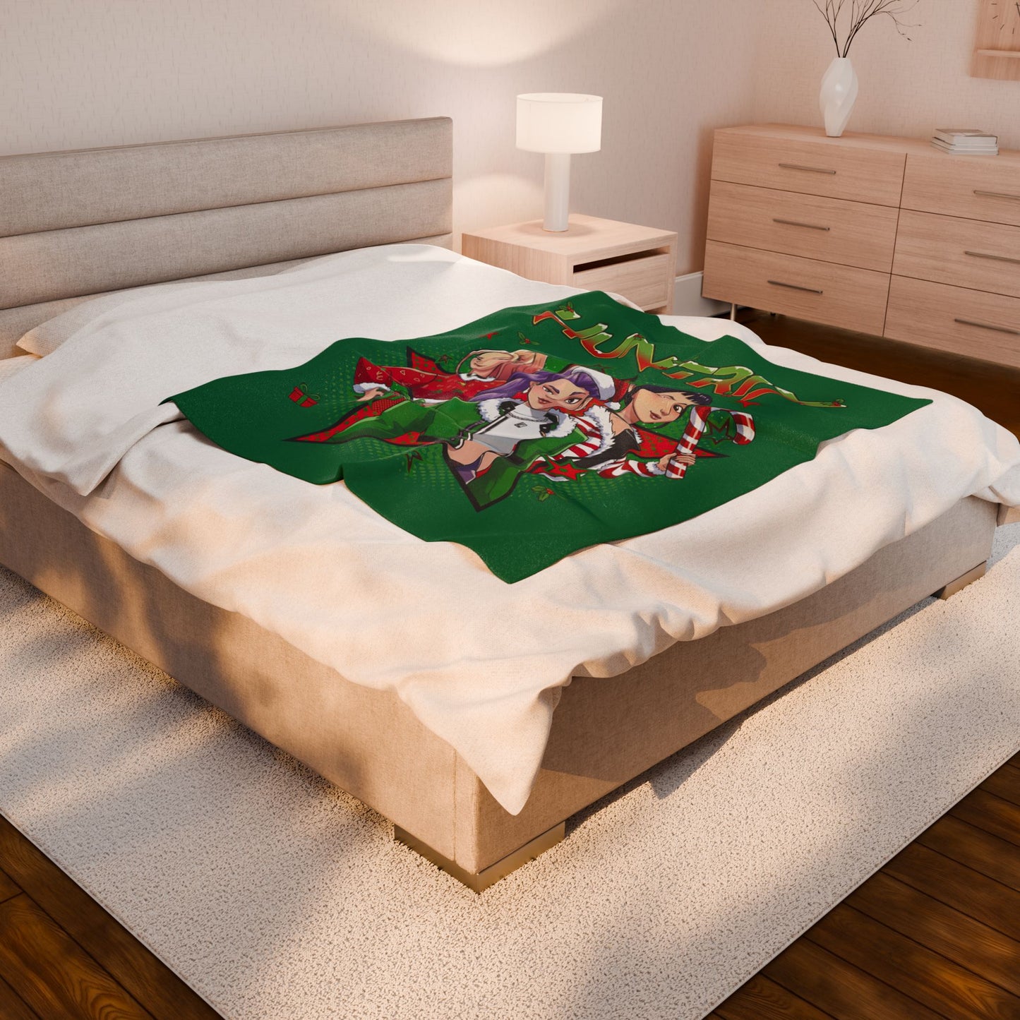 KPOP Christmas Blanket