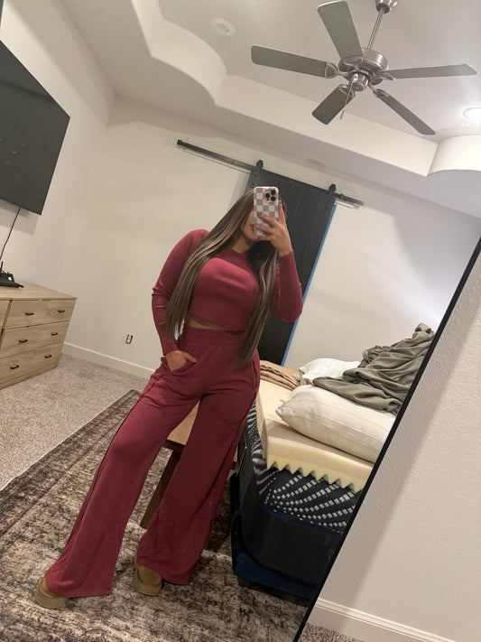 Burgundy Babe Set
