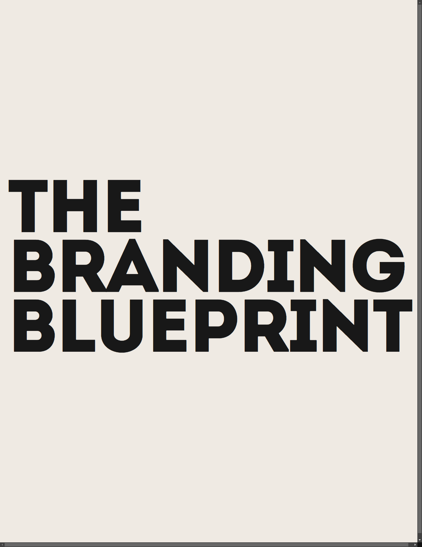 The Branding Blueprint - Digital Download