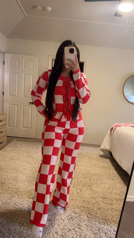Checker outfit