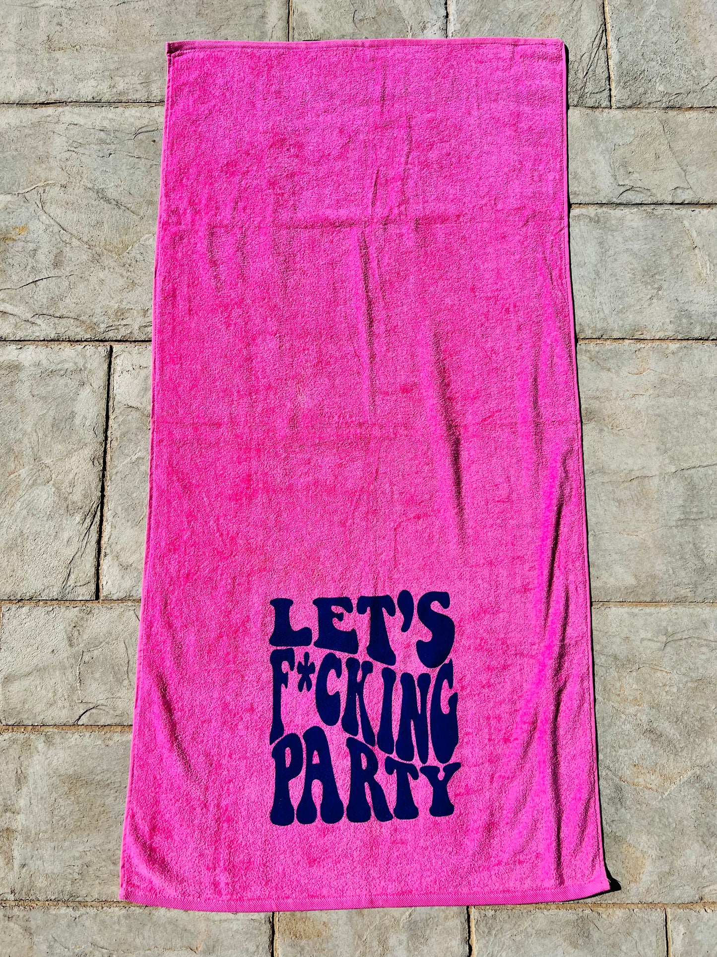 Let's Party Beach Towel