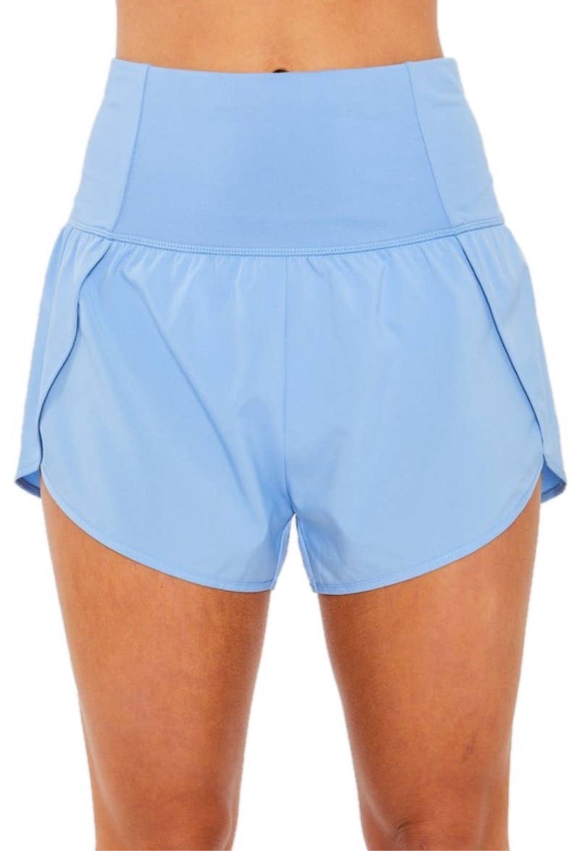 Sky blue workout shorts